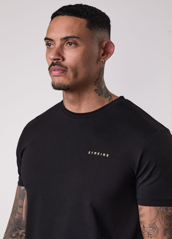 gym king 10 Year Anniversary Tee Black/Gold