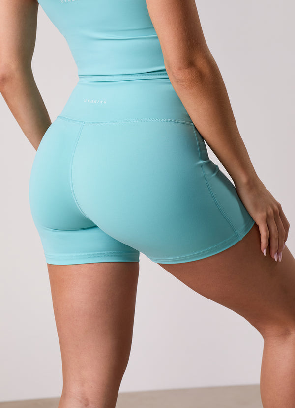 Gym King 365 5" Wrap Over Short Aquatic Blue