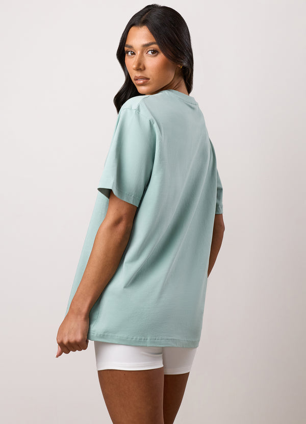 Gym King 365 Boyfriend Jersey Tee Green Mist