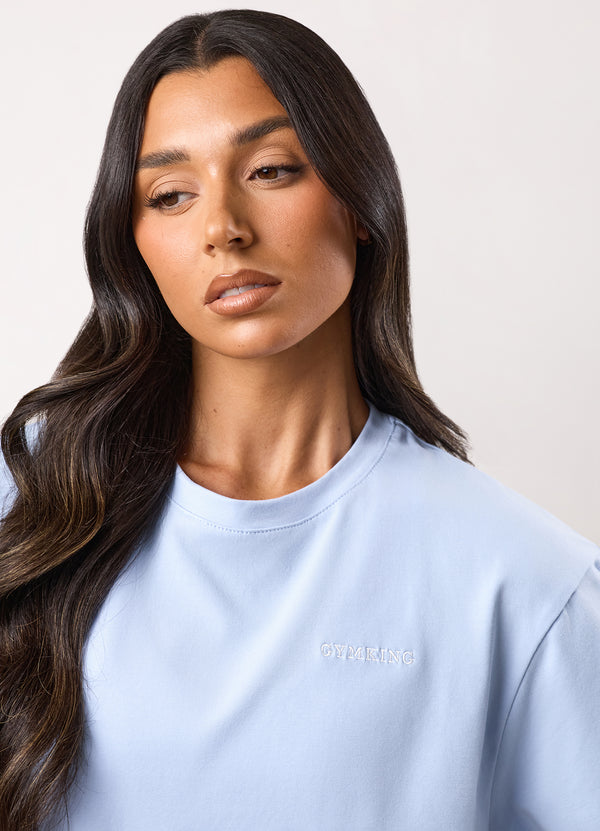 Gym King 365 Boyfriend Jersey Tee Hydrangea Blue