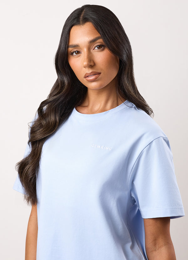Gym King 365 Boyfriend Jersey Tee Hydrangea Blue