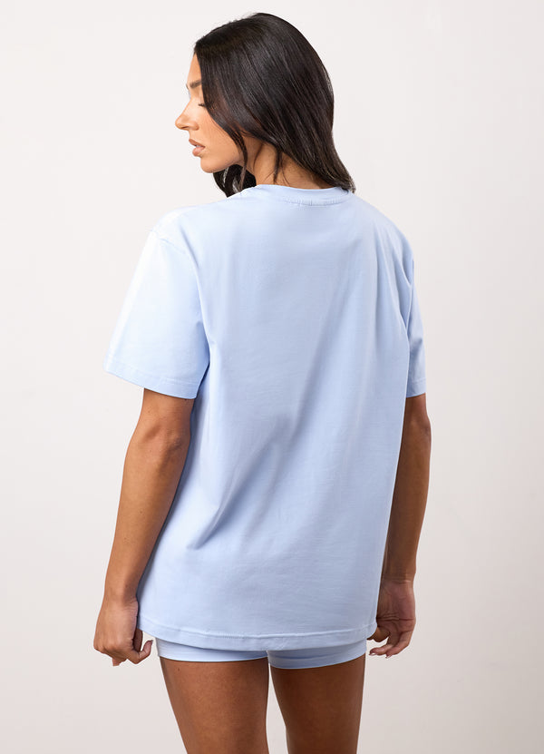 Gym King 365 Boyfriend Jersey Tee Hydrangea Blue