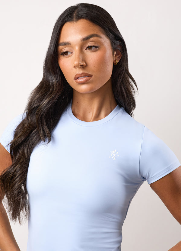 Gym King 365 Built-In Bra Tee Hydrangea Blue
