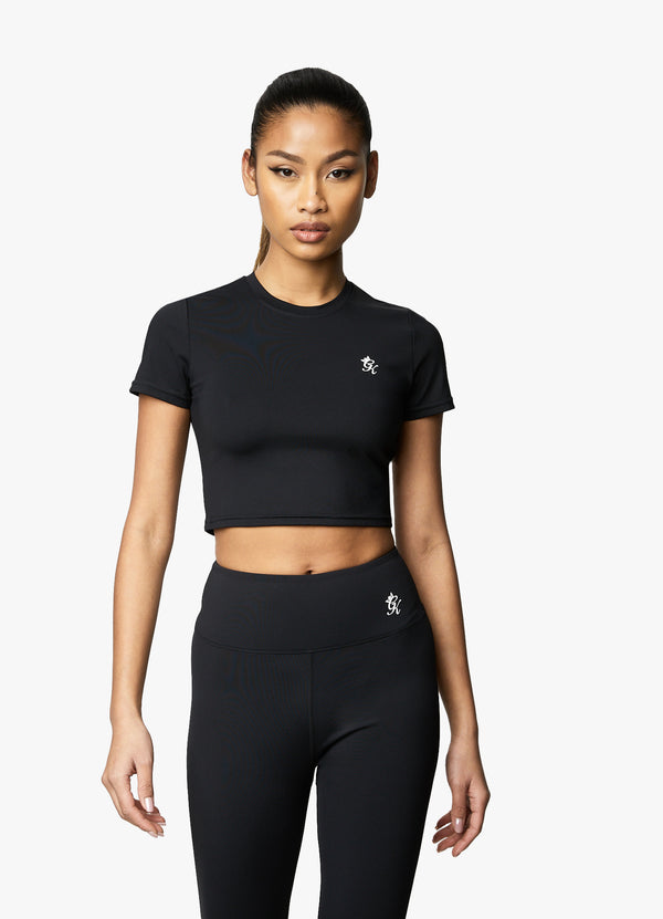 Gym King 365 Cap Sleeve Tee Black