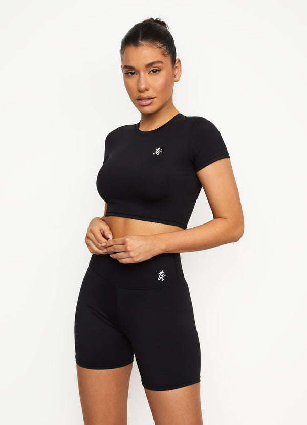 Gym King 365 Cap Sleeve Tee Black