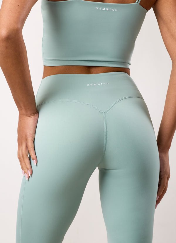 Gym King 365 Flared Yoga Legging Petite Green Mist