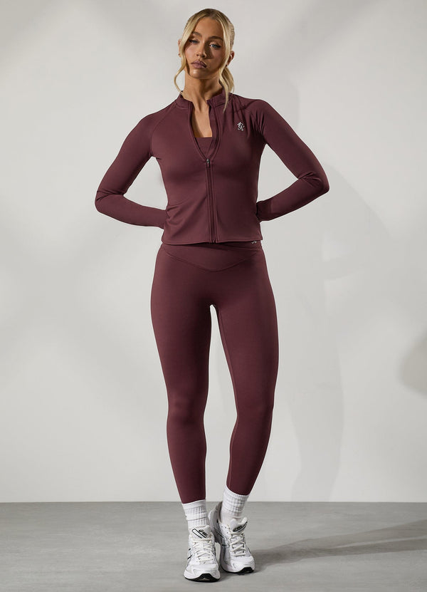 Gym King 365 Full Zip Funnel Burgundy