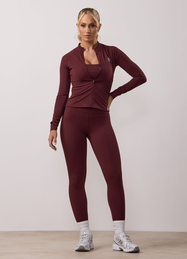 Gym King 365 Full Zip Funnel Deep Cherry