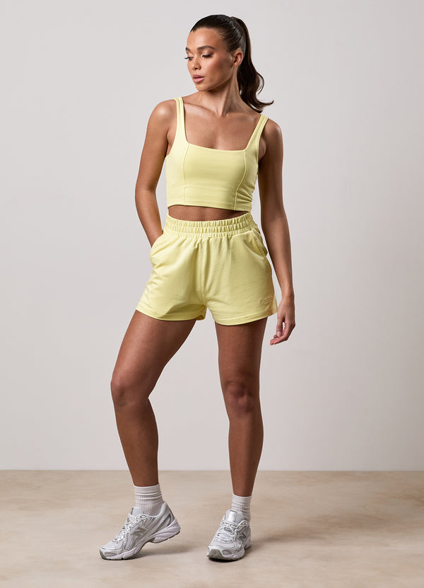 Gym King 365 Jersey Square Neck Tank Sherbet Lemon