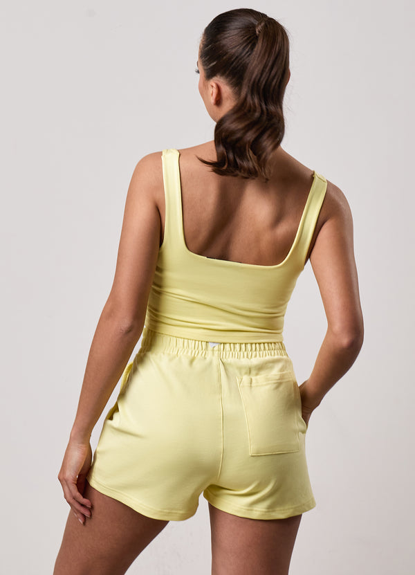 gym king 365 Jersey Square Neck Tank Sherbet Lemon