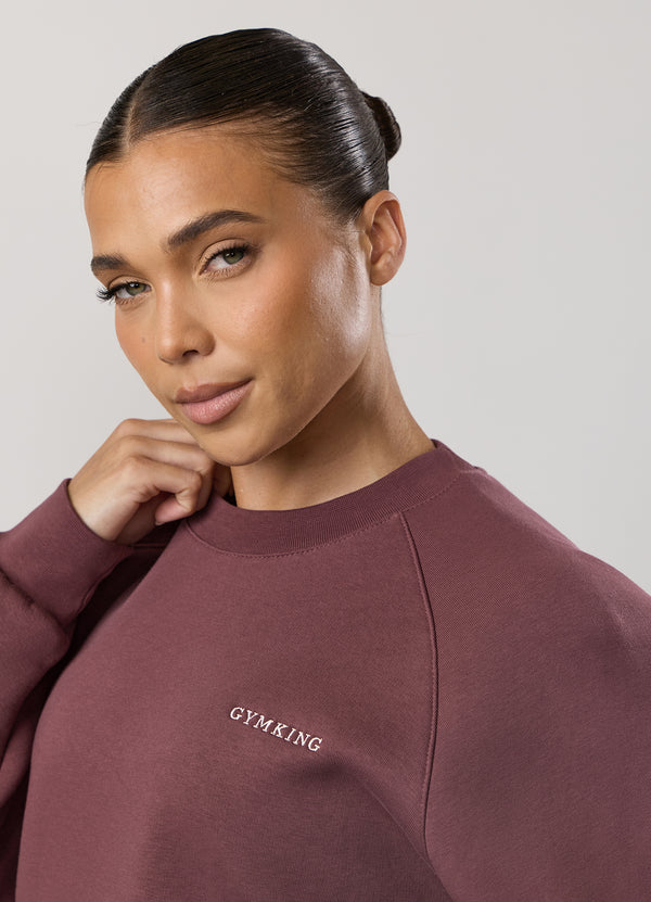 Gym King 365 Raglan Sleeve Crew Grape