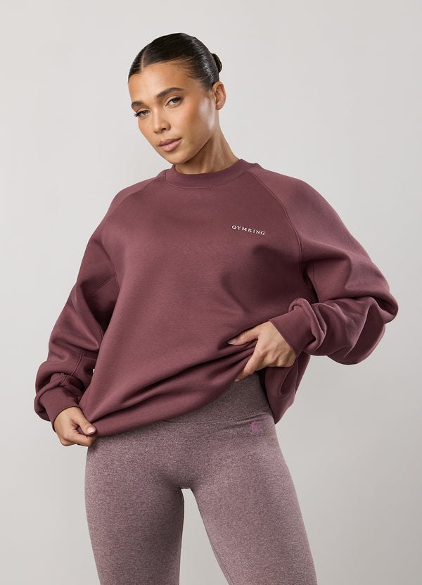 Gym King 365 Raglan Sleeve Crew Grape