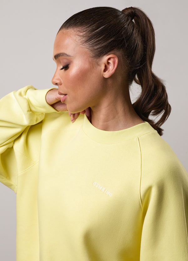 Gym King 365 Raglan Sleeve Crew Sherbet Lemon