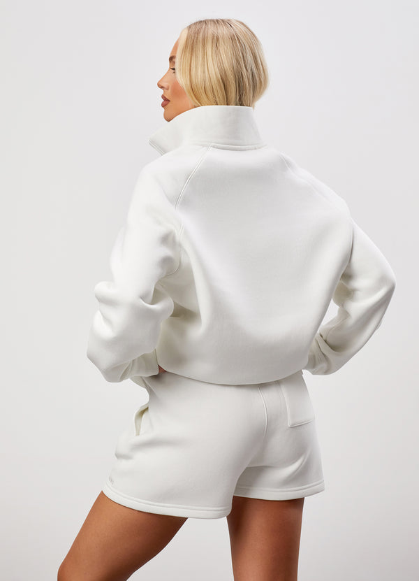 gym king 365 Raglan Sleeve Funnel Cream