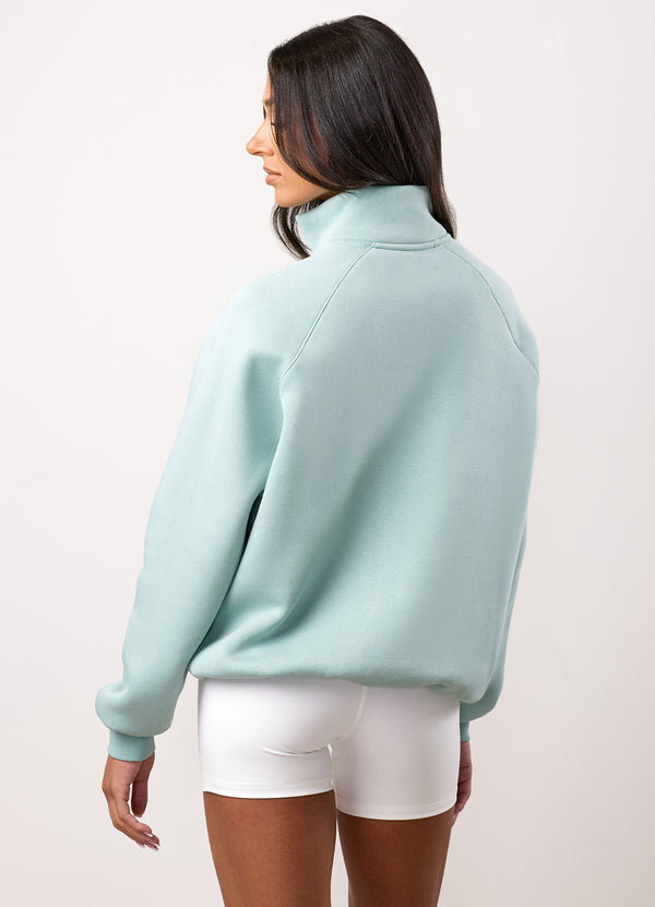 gym king 365 Raglan Sleeve Funnel Green Mist