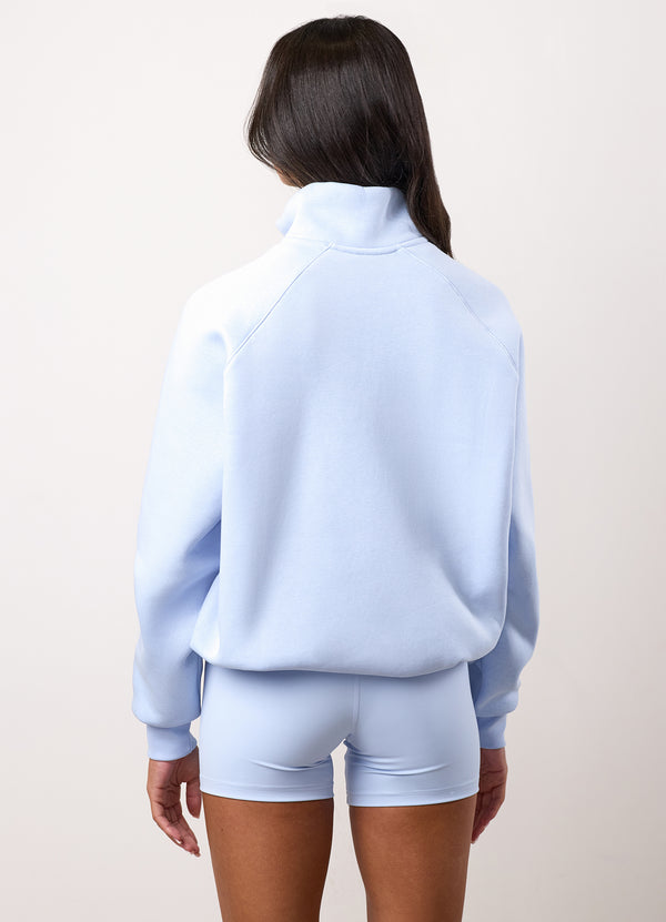 gym king 365 Raglan Sleeve Funnel Hydrangea Blue