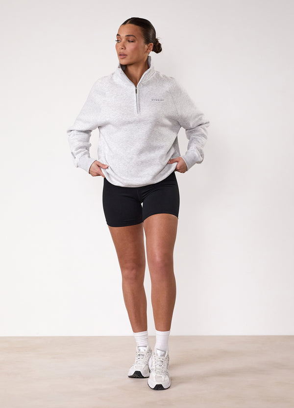 gym king 365 Raglan Sleeve Funnel Snow Marl