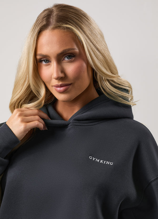 Gym King 365 Relaxed Fit Fleece Hood Midnight Blue