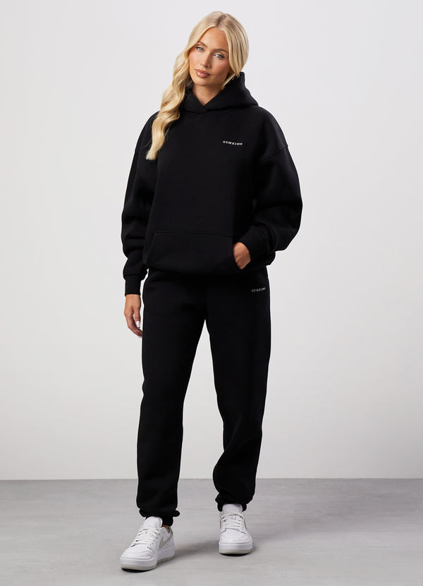 Gym King 365 Relaxed Fit Fleece Hoodie Black