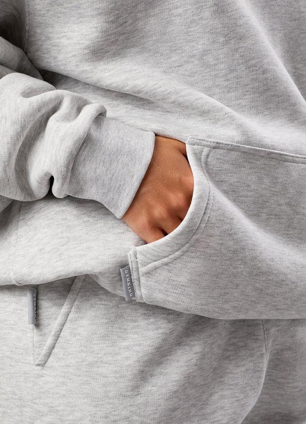 Gym King 365 Relaxed Fit Fleece Hoodie Snow Marl