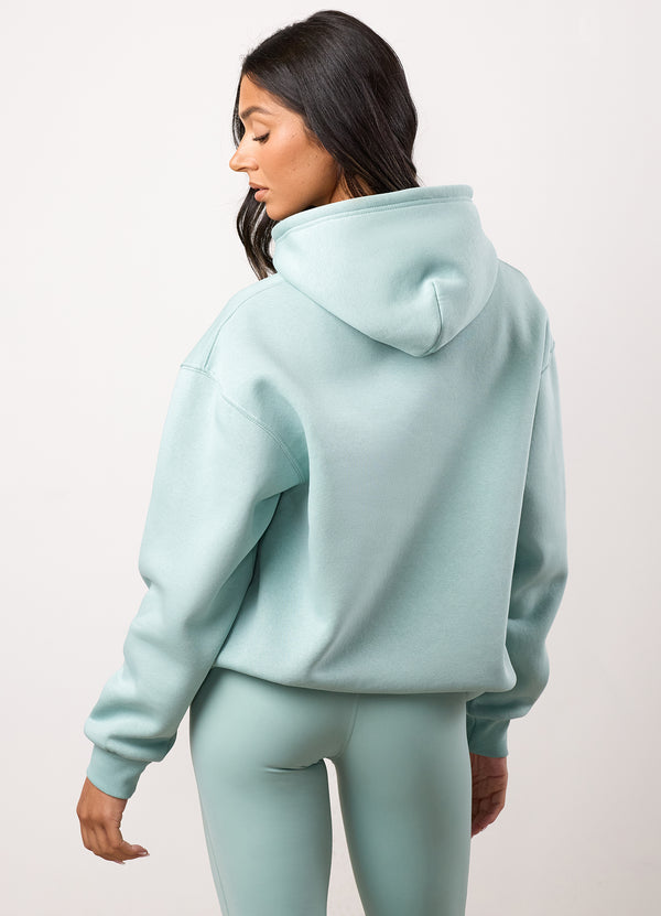gym king 365 Relaxed Fit Hood Green Mist