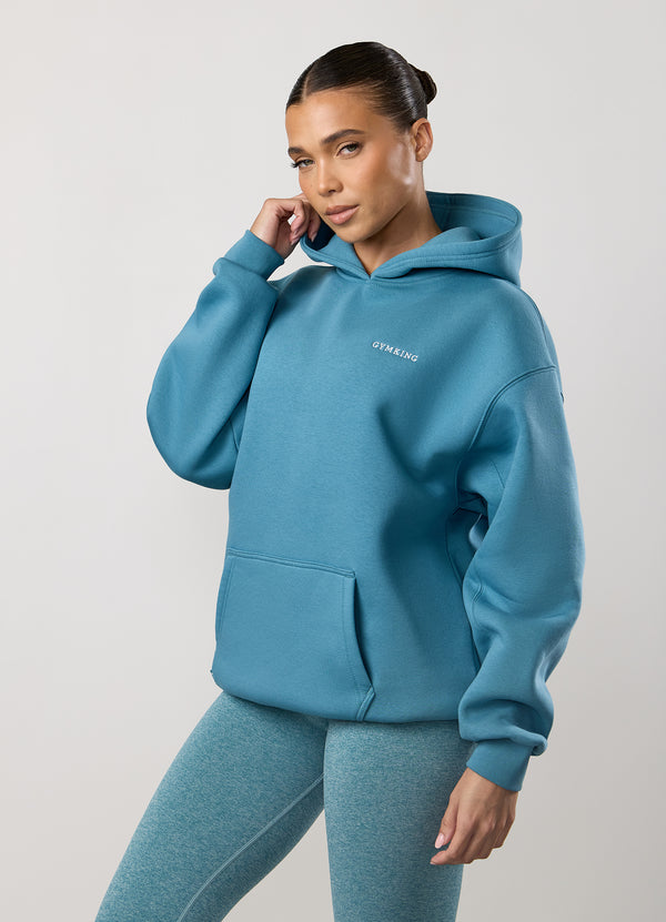 Gym King 365 Relaxed Fit Hood Sea Mist