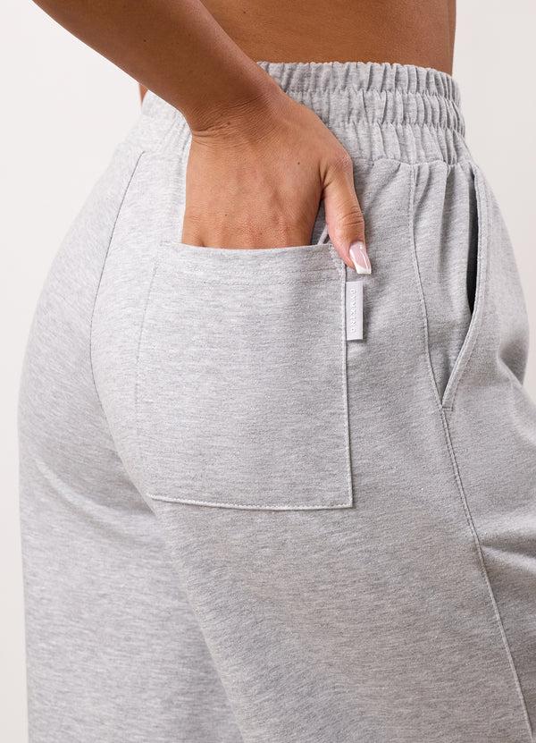 Gym King 365 Straight Leg Jogger Light Grey Marl