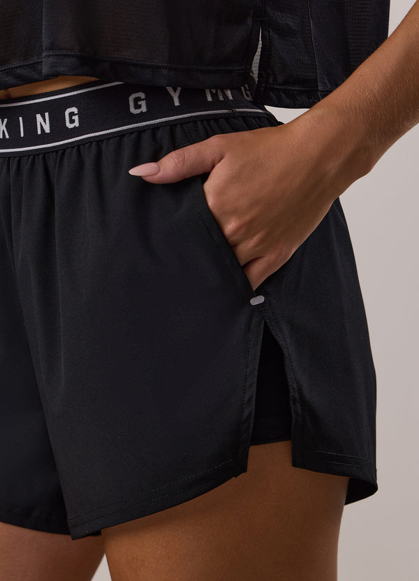 Gym King Adapt 2-In-1 Short Black