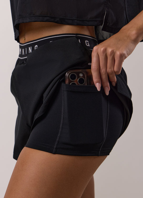 Gym King Adapt 2-In-1 Short Black