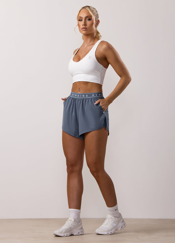 Gym King Adapt 2-In-1 Short Storm Blue