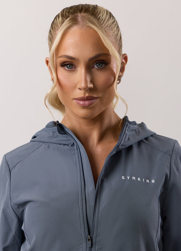 Gym King Adapt Windbreaker Storm Blue
