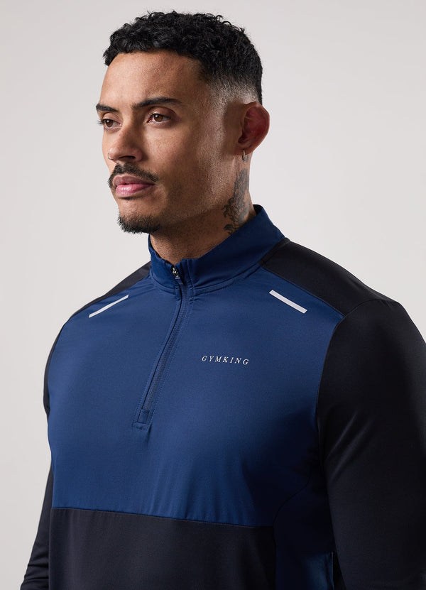 gym king Advance 1/4 Zip Navy / Estate Blue