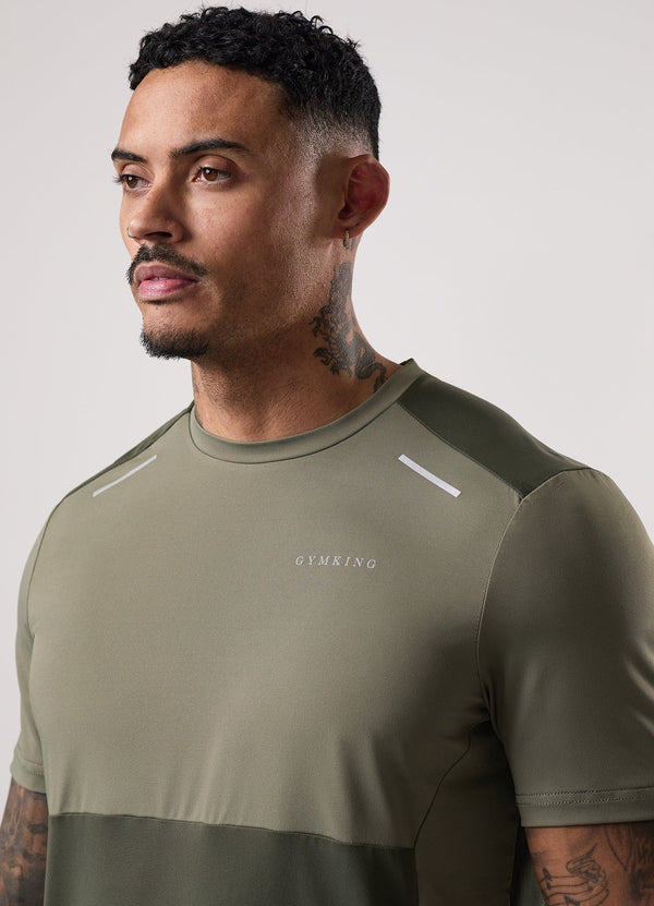 Gym King Advance Tee Khaki Multi