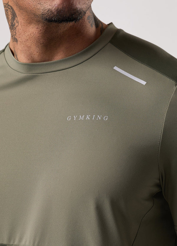 Gym King Advance Tee Khaki Multi