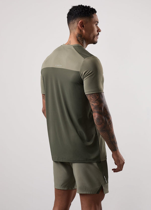 Gym King Advance Tee Khaki Multi