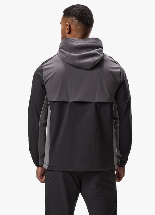 Gym King Advance Tracksuit Top Black/Fossil Grey