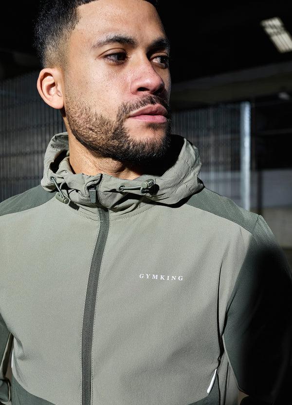 Gym King Advance Tracksuit Top Khaki