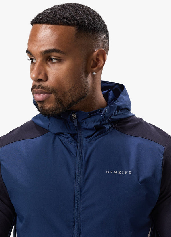 Gym King Advance Tracksuit Top Navy/Estate Blue