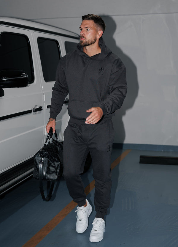 Gym King Aventus Fleece Hood Dark Pewter