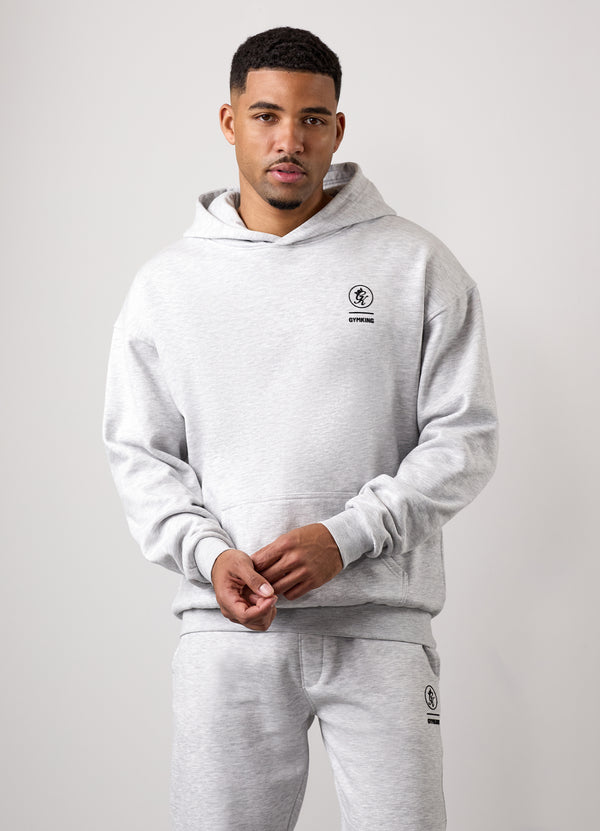 Gym King Aventus Fleece Hood Snow Marl