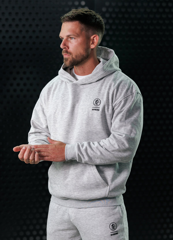 gym king Aventus Fleece Hood Snow Marl