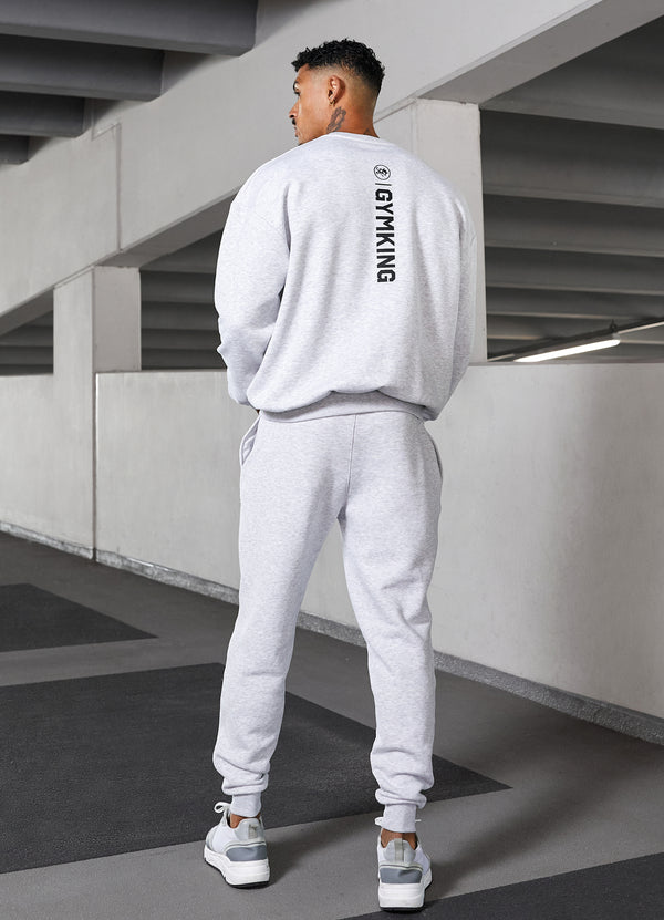 Gym King Aventus Fleece Jogger Snow Marl