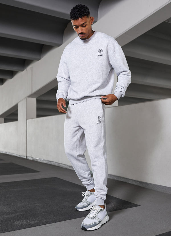 Gym King Aventus Fleece Jogger Snow Marl
