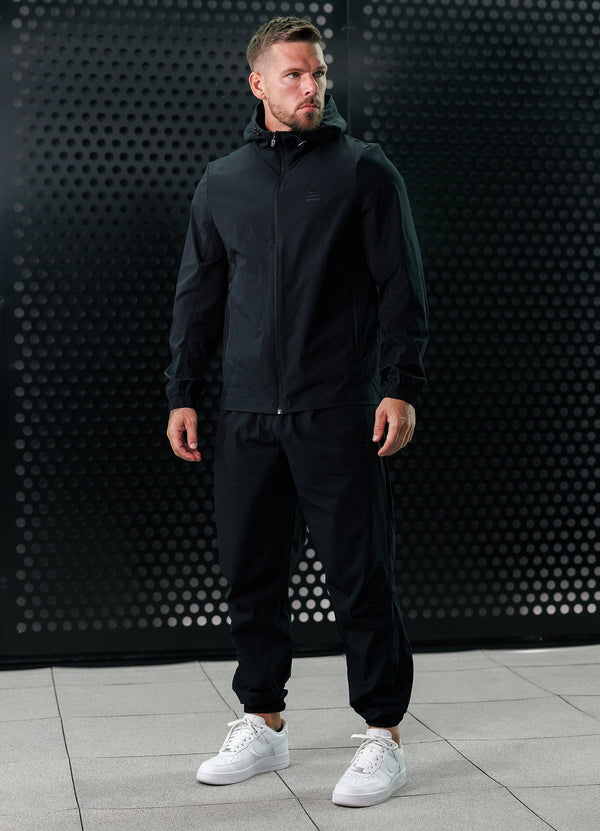 gym king Aventus Woven Tracksuit Bottom Black