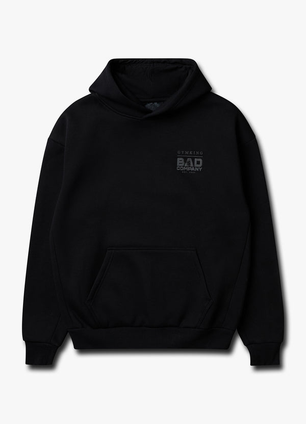 Gym King Bad Company Fleece Hood Black/Black