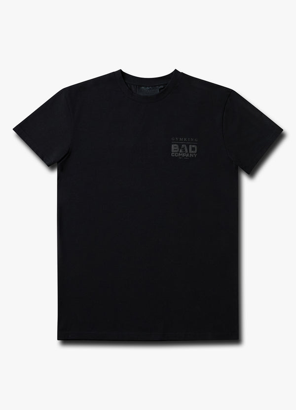 Gym King Bad Company Jersey Tee Black/Black