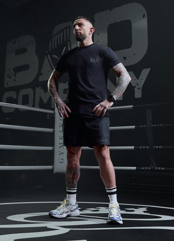 Gym King Bad Company Jersey Tee Black/Black