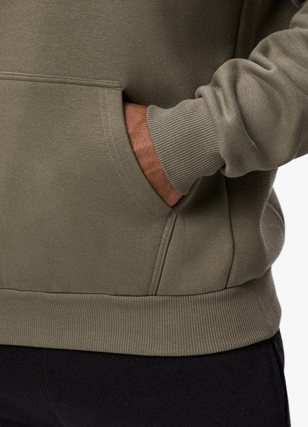 Gym King Belief Fleece Hood Khaki