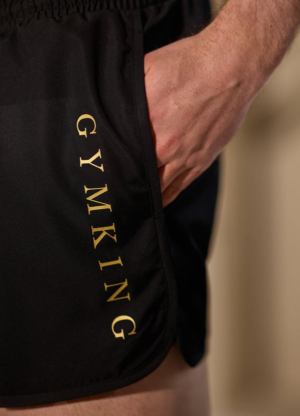 Gym King Blaze 3" Swimshort Black/Gold