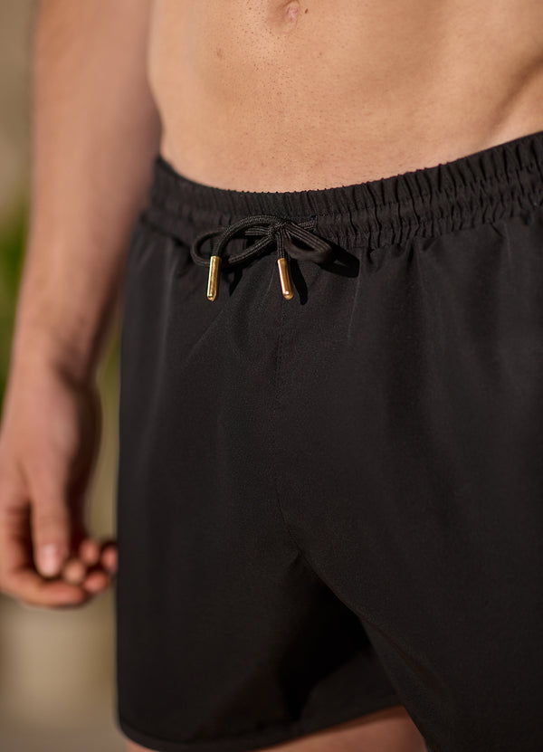 Gym King Blaze 3" Swimshort Black/Gold